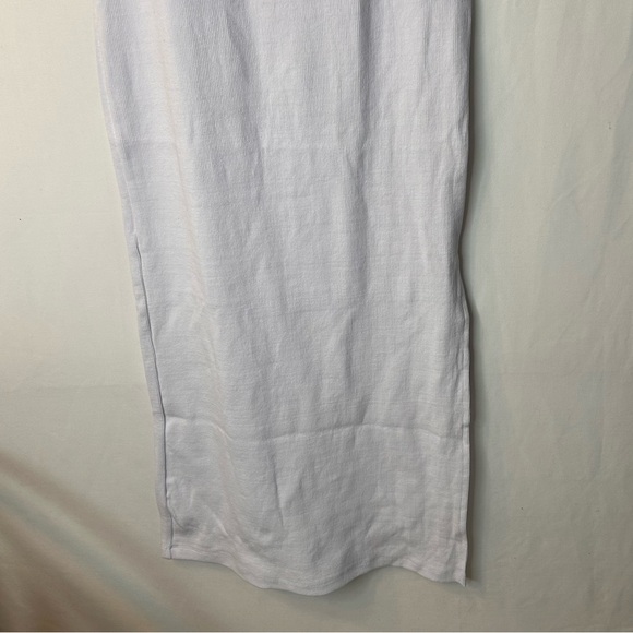 NWT PrettyLittleThing White Cup Detail Racer Split Midi Dress Sleeveless Size 10 - Picture 17 of 17